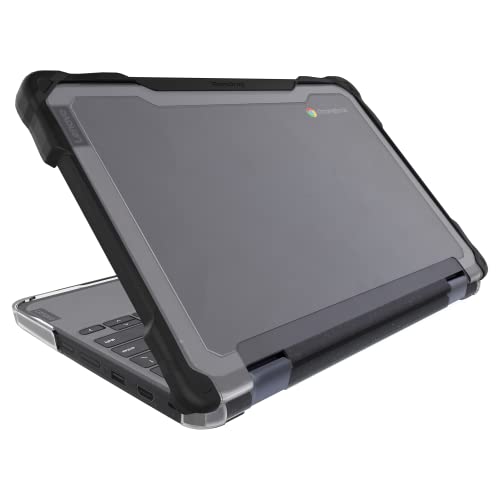 Gumdrop Cases Gumdrop SlimTech Chromebook Cover ONLY Compatible with Lenovo 300e | 300w | 500e |500w 3rd Generation 500e Yoga (2in1) 11.6 inch Reliable Protection Students at School & Professionals-Black - Image 1