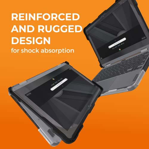 Gumdrop Cases Gumdrop SlimTech Chromebook Cover ONLY Compatible with Lenovo 300e | 300w | 500e |500w 3rd Generation 500e Yoga (2in1) 11.6 inch Reliable Protection Students at School & Professionals-Black - Image 4