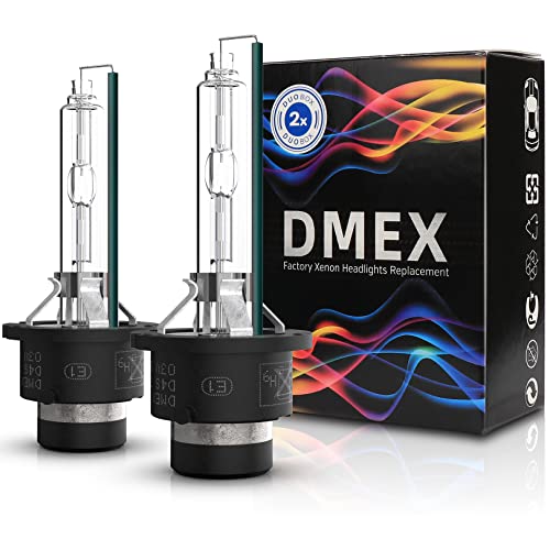 DMEX D4S 35W Xenon Headlight HID Bulbs 4300K Warm White 66440 42402 42402WX Replacement  Pack of 2Not fit Halogen Headlight Assembly