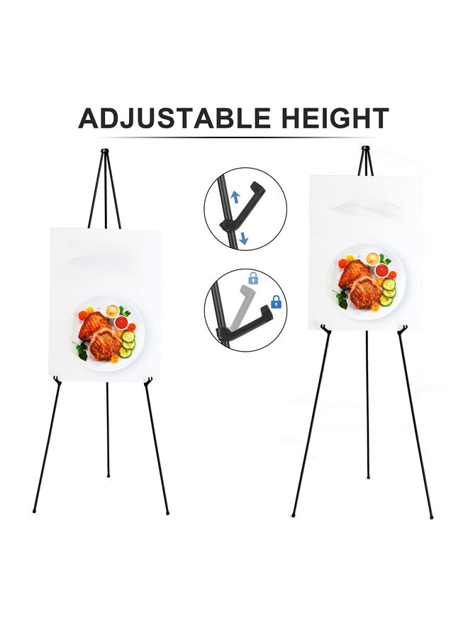 Easel Stand for Display Wedding Sign & Poster - 63 Inches Tall Easle for Display Holder - Portable Collapsable Poster Easel (Color : White) - Image 5