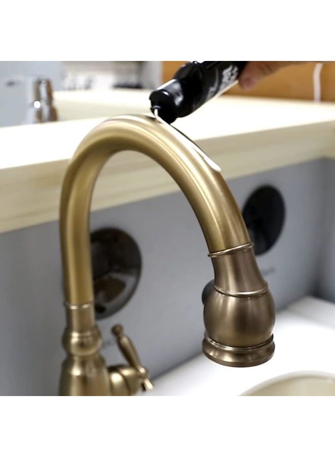 Flitz Faucet Wax, Polish + Sealant Made with Exclusive Carnauba and Beeswax Formula That Leaves Behind No Residue or Scratches, Perfect for Door Hardware, Kitchen and Bathroom, Made in USA, 7.6 oz - Image 3