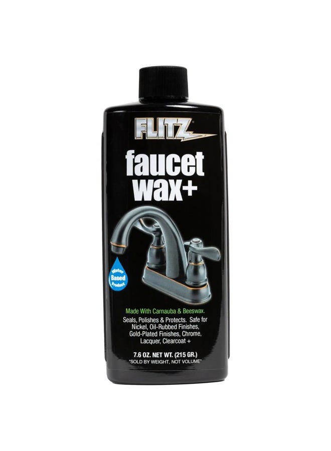 Flitz Faucet Wax, Polish + Sealant Made with Exclusive Carnauba and Beeswax Formula That Leaves Behind No Residue or Scratches, Perfect for Door Hardware, Kitchen and Bathroom, Made in USA, 7.6 oz - Image 1
