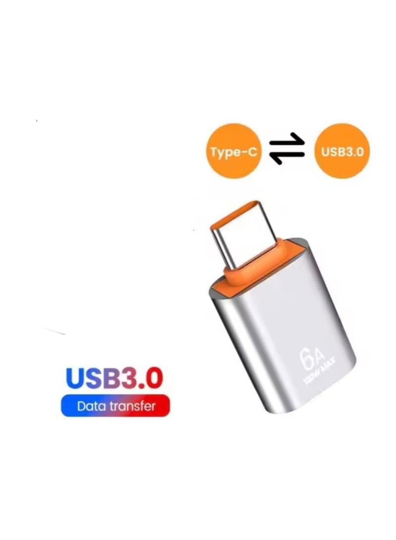 XTREME OTG Charging Adapter with 6A Charger Port Type C to USB 120W High Speed ​​Charging and Data Transfer type c to usb male to female Card Reader for PC Laptop - Image 3
