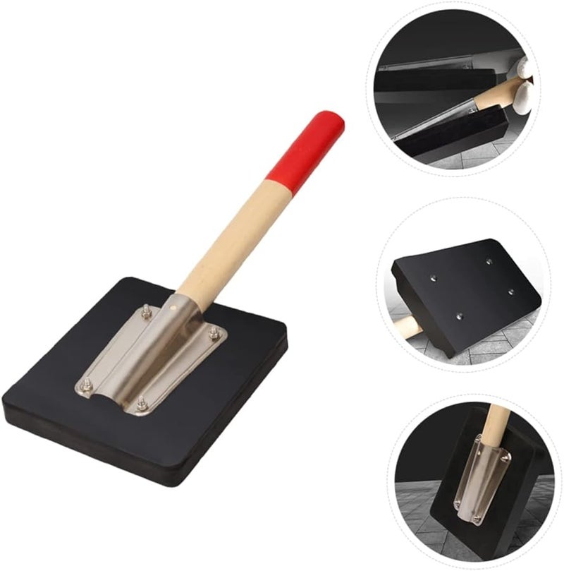 Rubber Hammer with Wooden Handle for Floor Tile Installation Durable Construction Tool - Image 3