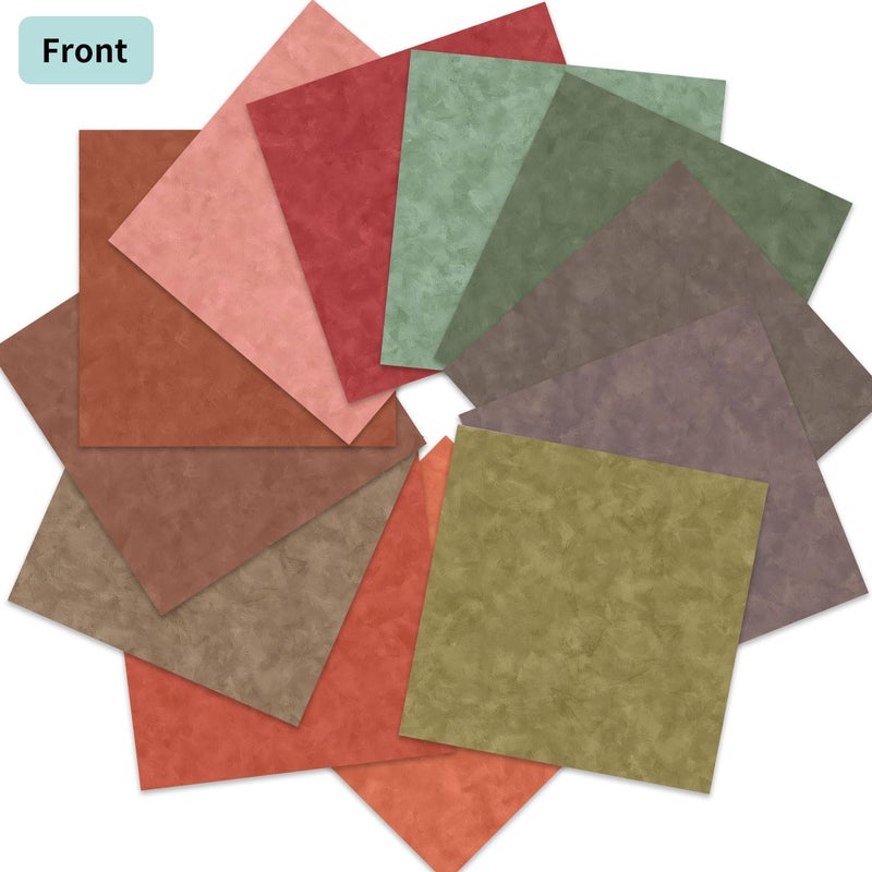 iKammo 12Ã—12 Boho Scrapbook Paper Vintage Flower Patterned Papers Pad,24 Sheets Double-Sided Bobo Floral Scrapbooking CardStock Paper Pad for Holiday Cardmaking DIY Origami Papers. - Image 3
