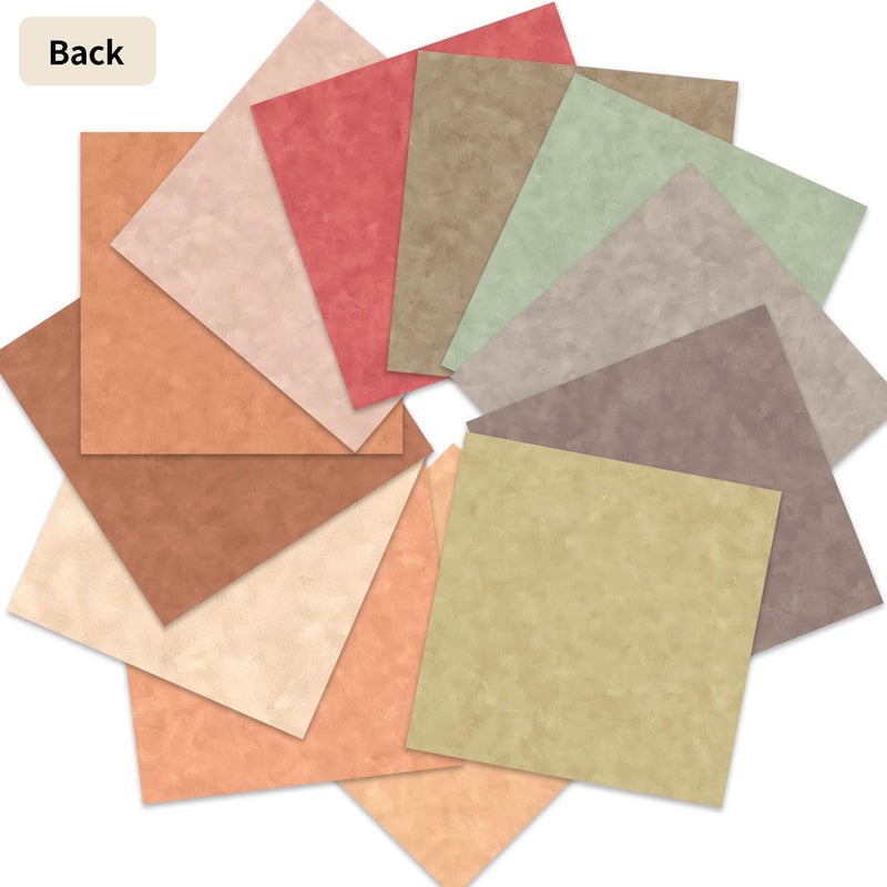 iKammo 12Ã—12 Boho Scrapbook Paper Vintage Flower Patterned Papers Pad,24 Sheets Double-Sided Bobo Floral Scrapbooking CardStock Paper Pad for Holiday Cardmaking DIY Origami Papers. - Image 4