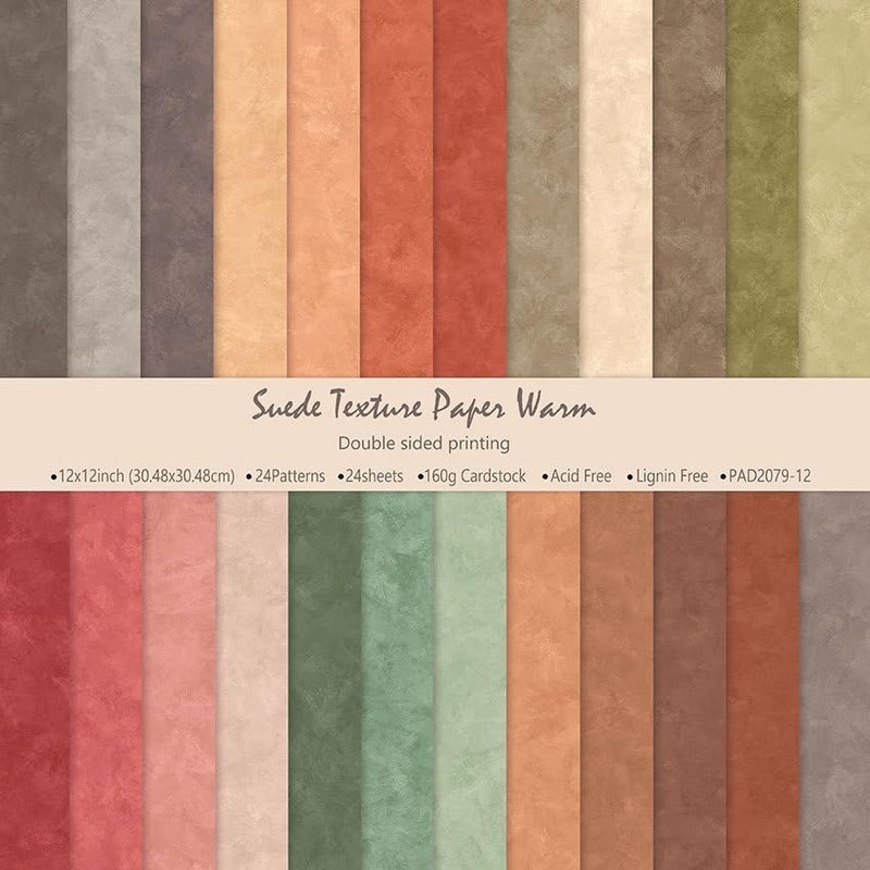 iKammo 12Ã—12 Boho Scrapbook Paper Vintage Flower Patterned Papers Pad,24 Sheets Double-Sided Bobo Floral Scrapbooking CardStock Paper Pad for Holiday Cardmaking DIY Origami Papers. - Image 1