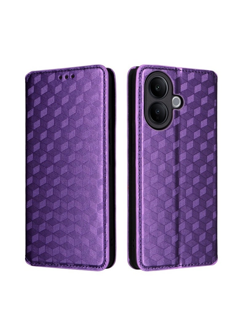 general Magnetic Durable Phone Case for VIVO V60 Lite 4G (5G) with Card Slot and Stand Function, TPU+PU Shockproof Flip Cover - Image 1