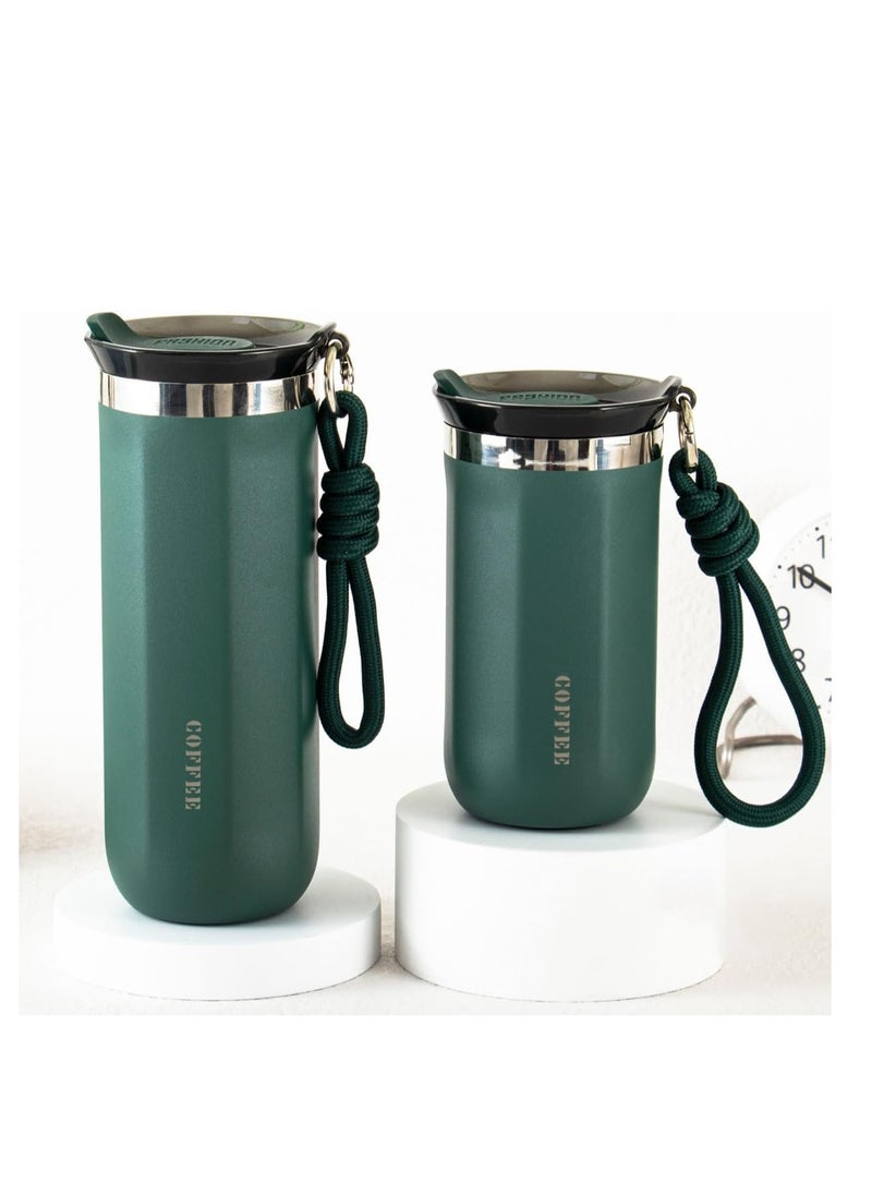 TYCOM Travel Coffee Mug 500 ML Stainless Steel Vacuum Ice and Hot Drinks Insulated Tumbler for Home Office Outdoor Works Green.  - Image 4