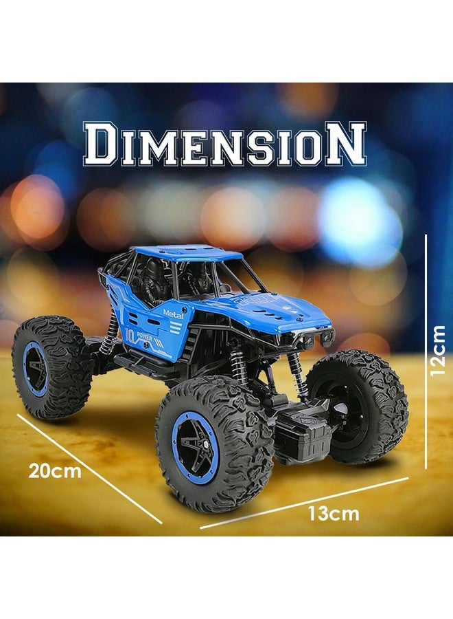 Wembley Remote Control Rock Crawler, 5 Function High Speed 1:18 Rc Car Toys for Boys 2Wd Off Road Vehicle Toy Cars for Kids Monster Truck Rock Climbing Car Toy for Kids,(Blue) - Image 3
