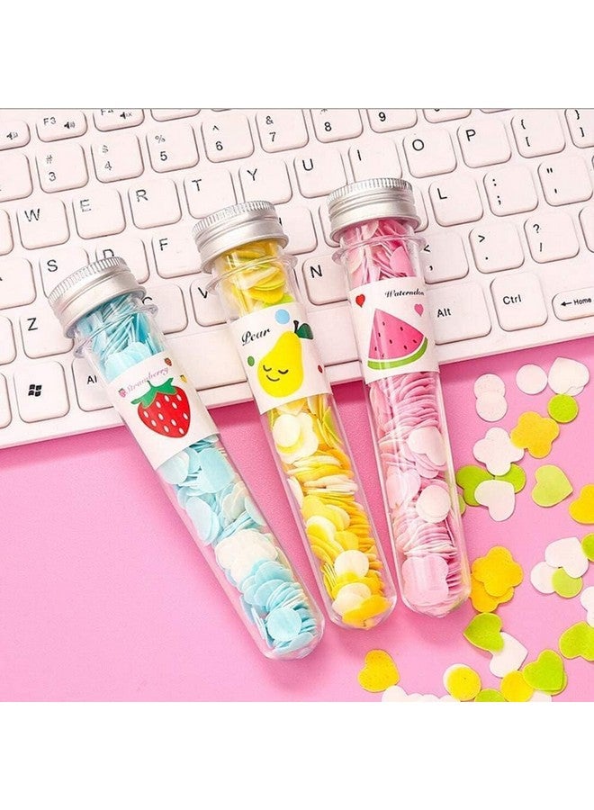 Jaimin Creation 3 Pcs Travel Soft Paper Soap Flower Design Tube Shape Bottle Paper Soap (Assorted/Random Colour) - Image 1