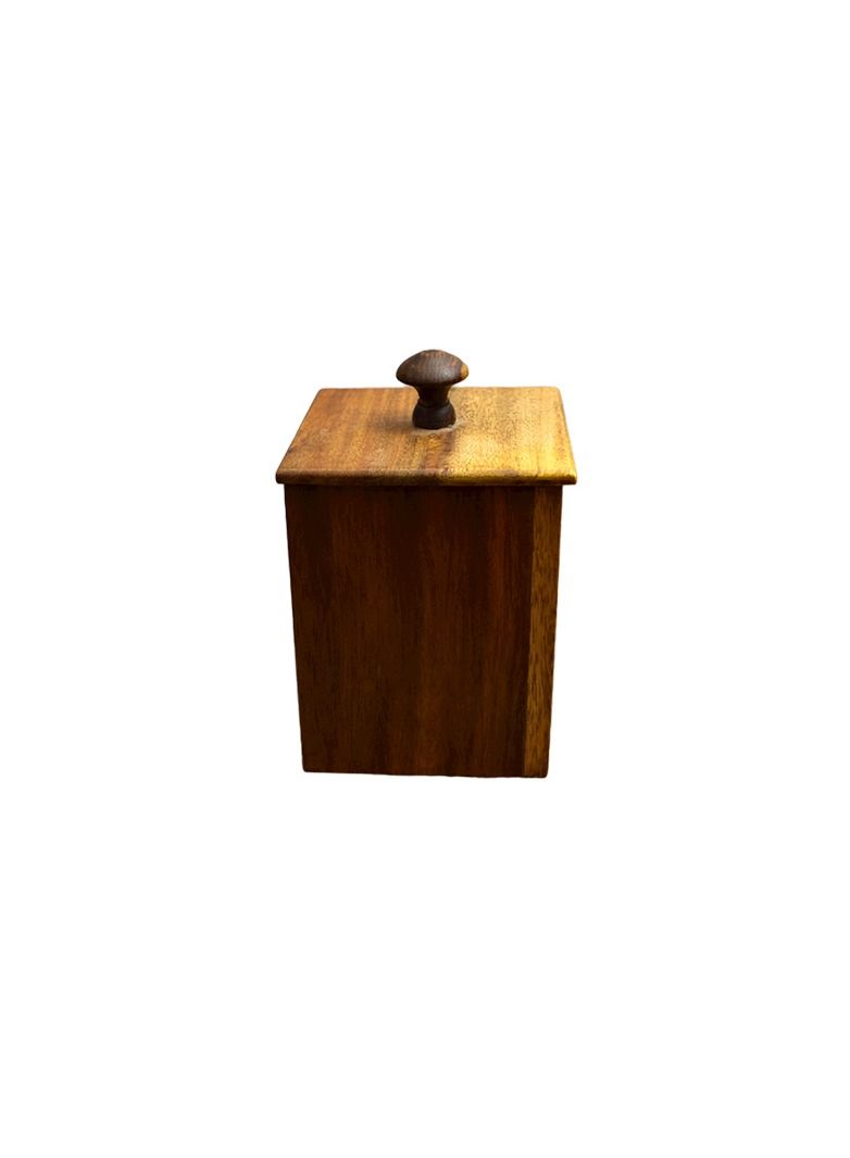 Egypt Antiques Handmade square spice box of healthy wood, 100% natural  - Image 4