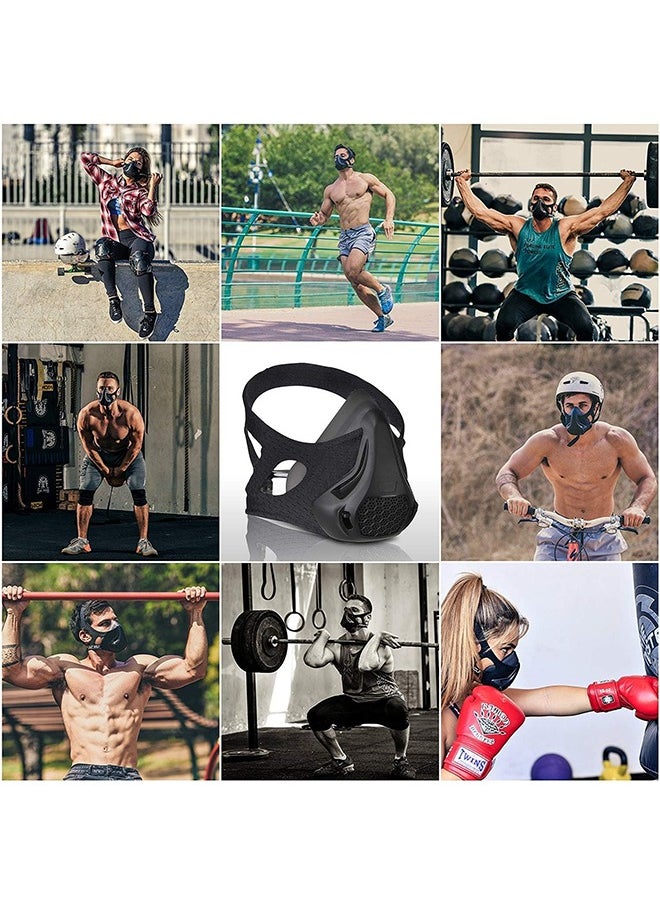 Training Mask, Gym Workout Mask with Adjustable System, High Altitude Mask for Running, Cardio, Cycling, Gym