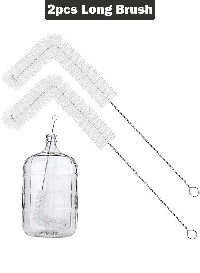 2pcs 70cm Long Bendable Cleaning Nylon Brush Bottle Brush for 3 5 6 6.5 Gallon Glass Carboys Jugs Fermenters Corny Kegs Home Brewing  - Image 1