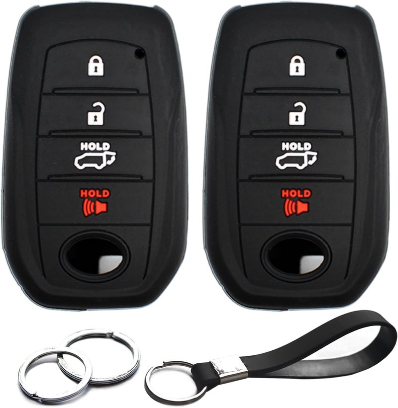 INFIPAR Silicone Key Fob Cover for Toyota - Image 1