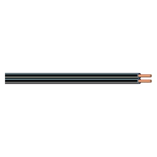 Woods Southwire 55681844 250-Feet 16-Gauge; 2 Conductor 16/2 Type SPT-2 Lamp Cord-Service Parallel Cord with Thermoplastic Insulation; Black - Image 1