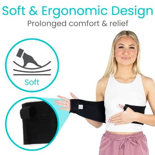 Vive Broken Rib Brace for Women Men Rib Cage Support Belt for Fractured Cracked Broken or Bruised Ribs Post Surgery Compression Garment Wrap Diastasis Recti Belly Band - Image 5