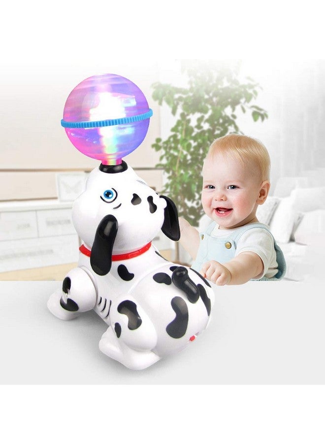 Goyal's Dancing Dog Toy Musical Sound Flashing Lights 360° Rotating Puppy Walking, Singing Toy for Kids Boys Girls (Dog White) - Image 2
