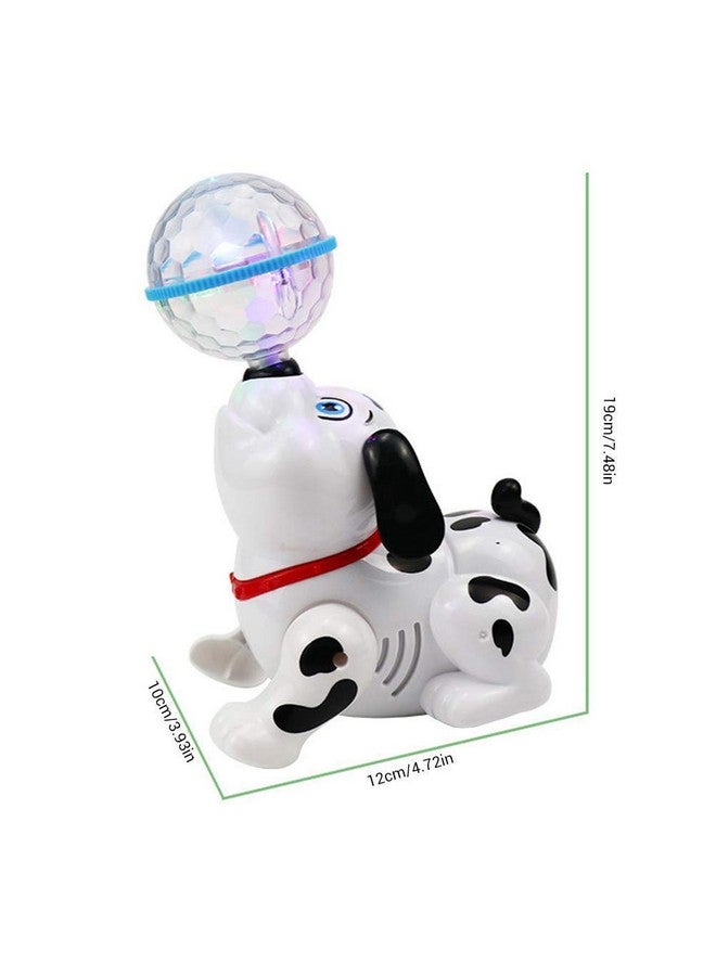 Goyal's Dancing Dog Toy Musical Sound Flashing Lights 360° Rotating Puppy Walking, Singing Toy for Kids Boys Girls (Dog White) - Image 3