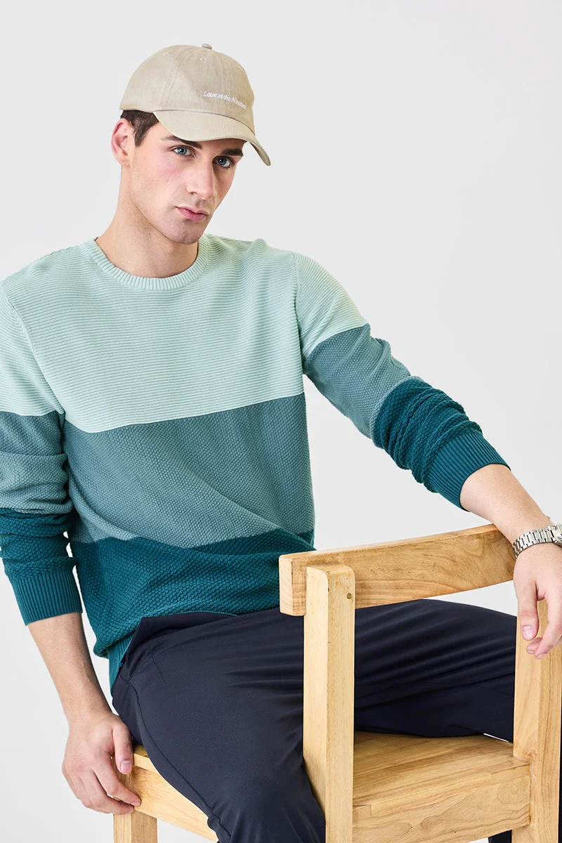 سنيتش كنزة بأكمام كاملة بقصة عادية