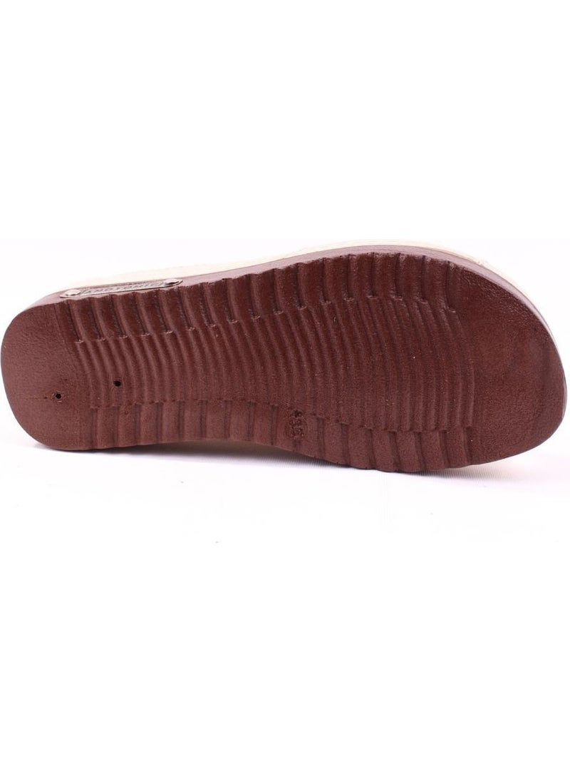 Dagoster DZA37-3025 Beige Daily Orthopedic Women's Slippers  - Image 4