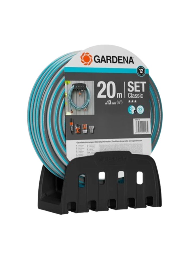 غاردينا كلاسيك علاقة خرطوم جدارية مع مجموعة خرطوم فيروزي وأسود 20 متر 18005-50 - Image 1