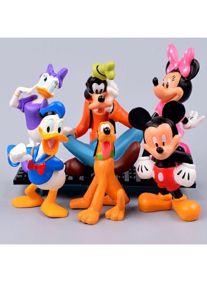 Cute Cartoon Animation Surrounding Mickey Minnie Donald Duck Goofy Hand Doll Model Decorative Toy Small Gift-Color:3 Random Styles  - Image 5