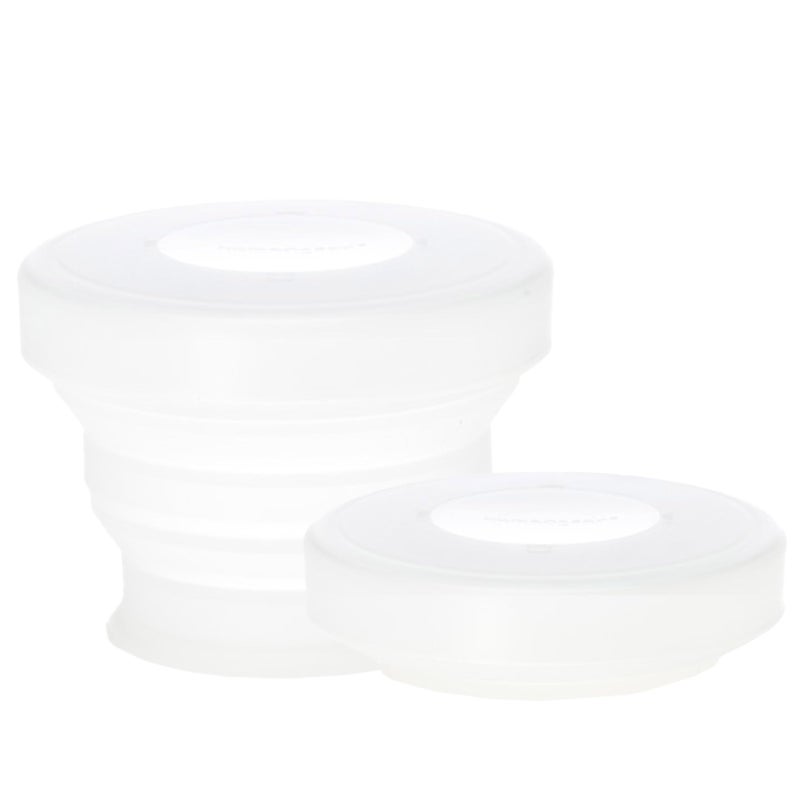 humangear GoCup Compact Storage On the Go Cup BPAfree PCfree PhthalateFree Large 8 floz237ml Clear