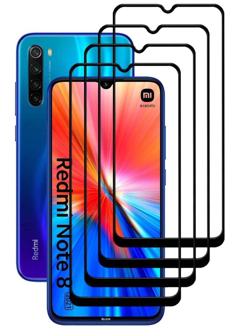 ACLIX 4 Pieces Antistatic ESD Dustproof Premium Quality High Definition Tempered Glass Screen Protector Designed For Xiaomi Redmi Note 8 - Image 1