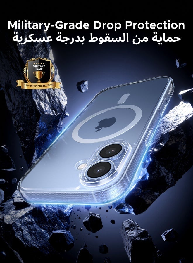 iPhone 17 Case Magsafe Strong Magnet Upgraded Shutter Button Delay Yellowing iPhone 17 Cover Military-Grade Protection Scratch-Resistant 17 phone case Magnetic Compatible with Magsafe Accessory Clear - Image 4