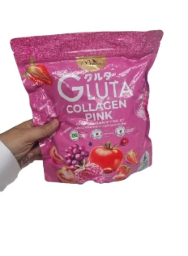 Mani Gluta Collagen Pink Dietary Supplement with L-Glutathione, Collagen Peptide and Acerola Cherry