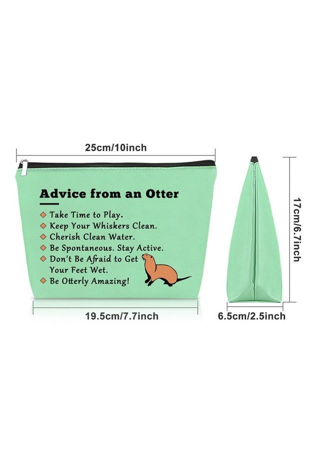 Otter Gifts For Girls Green Makeup Bag Sea Otter Gifts For Women Otter Themed Birthday Gifts Cosmetic Bag Gifts For Otter Lovers Animal Lover Gifts For Adults Christmas Gifts Travel Pouch - pzsku/Z5DF84A30653035ABFA38Z/45/_/1730892605/5f744a3f-c901-4630-94cf-65367fc2c304