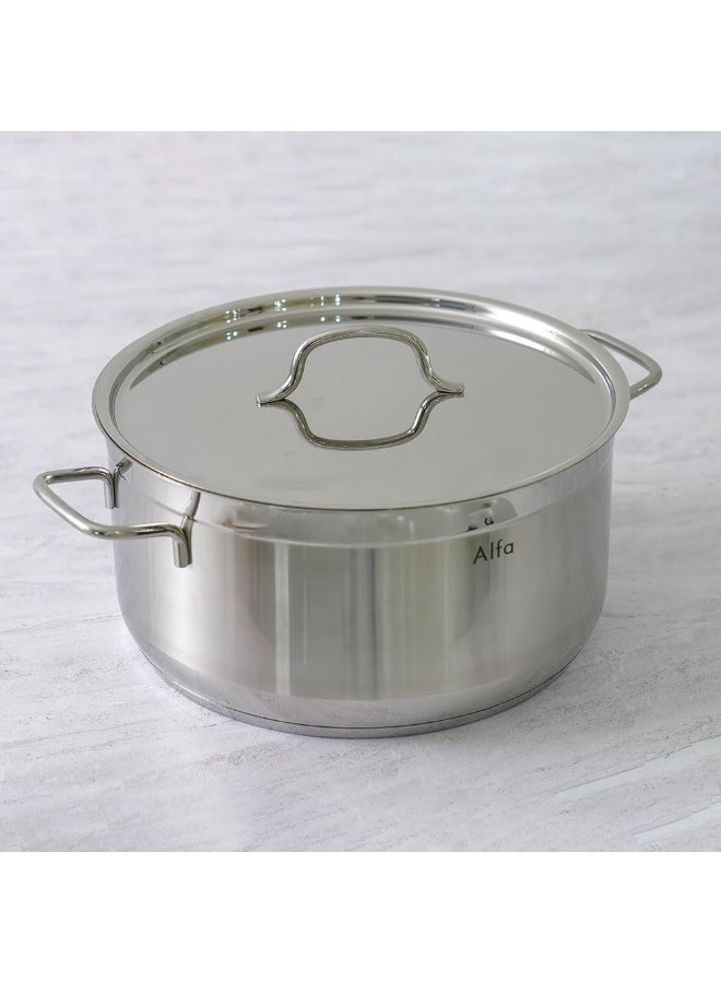 Chef's Delight Alfa 15-Piece Stainless Steel Cookware Set, 18/10 Silver Pots And Pans For Daily Cooking - Image 4