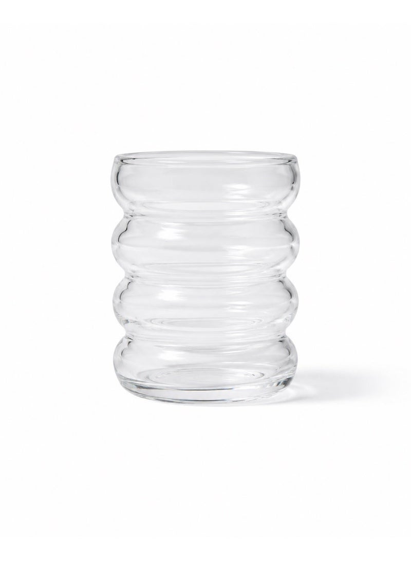 Casa Home Transparent Bubble Glass CupHeat-Resistant Minimalist Drinking Tumbler for Water, Juice - Image 1