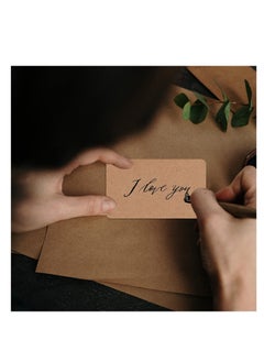 Y&D 6 Colors Blank Kraft Paper Cards, Assorted Pastel Colours 89 52mm 600 Pieces  - Image 4