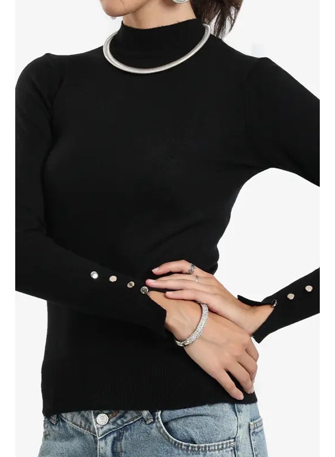Carina Basic Mock Neck Pullover - Image 1
