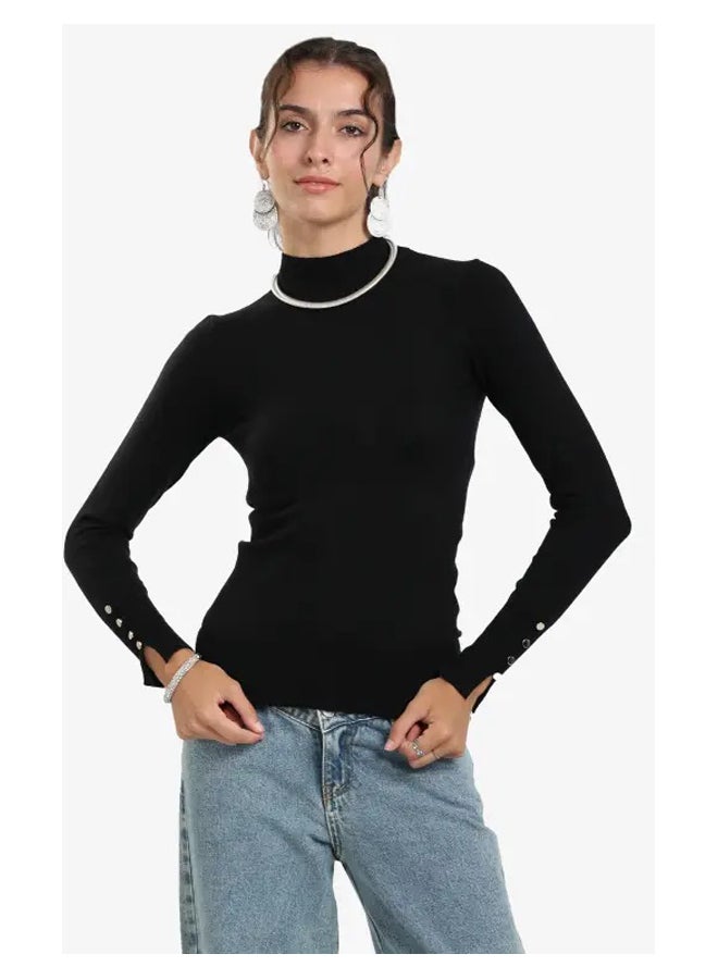 Carina Basic Mock Neck Pullover - Image 4