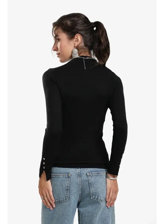 Carina Basic Mock Neck Pullover - Image 3
