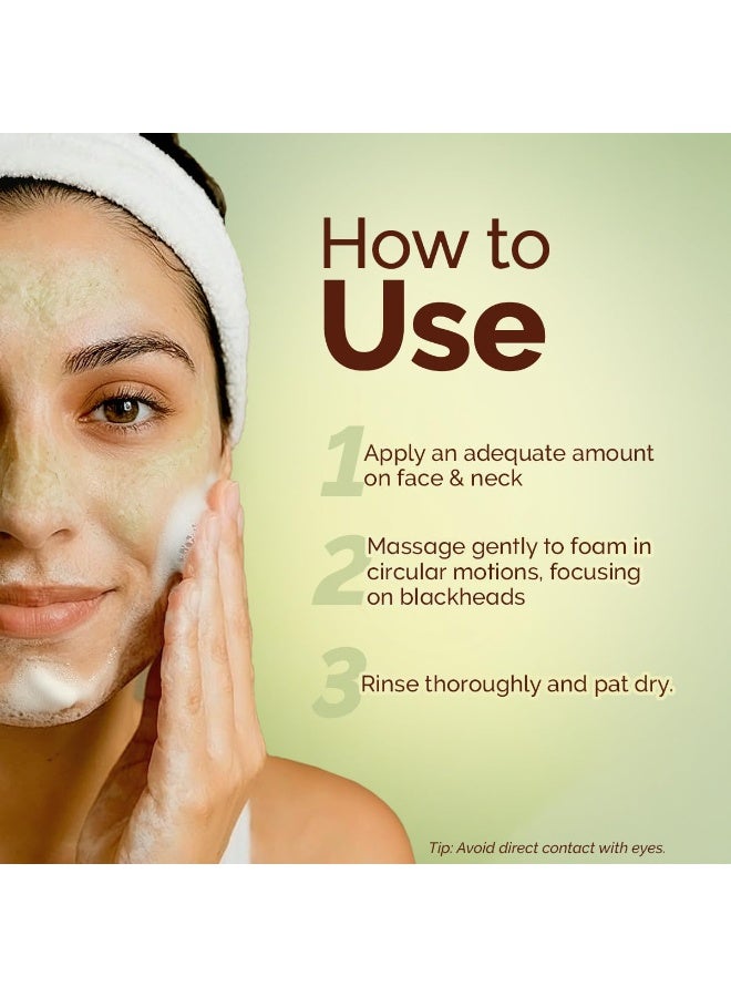 Mamaearth Mung Bean Pore Cleansing Face Scrub with Mung Bean, AHA BHA - 100g - Image 4