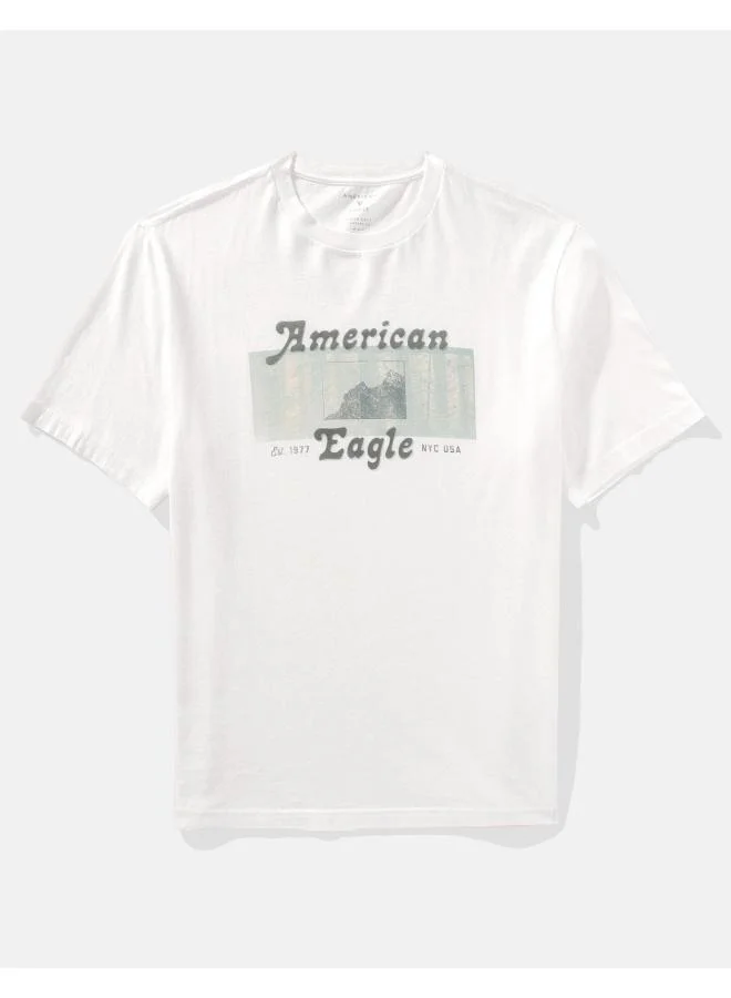 American Eagle Logo Graphic Crew Neck T-Shirt