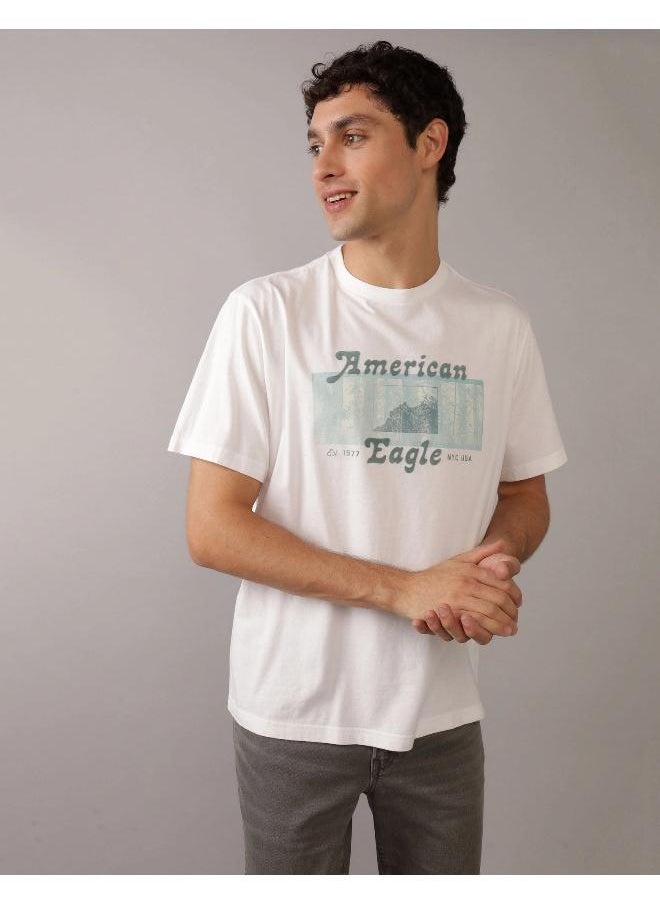 American Eagle - Logo Graphic Crew Neck T-Shirt - Image 1