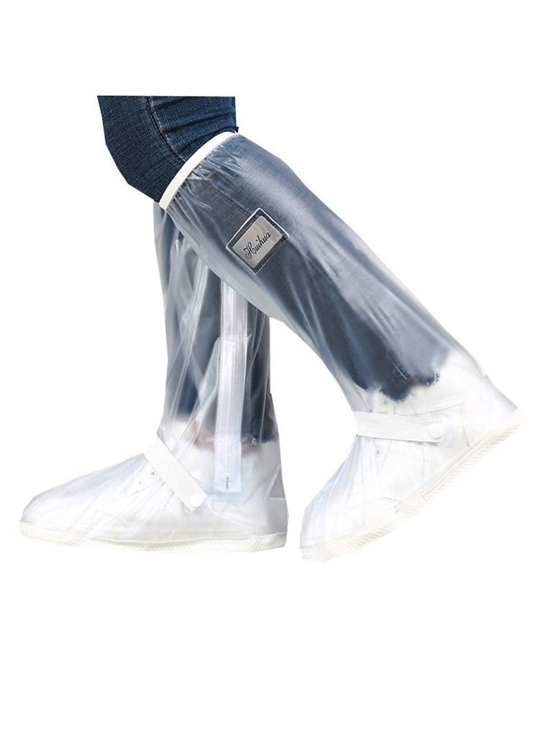Zikra Overshoes Rain Boots Waterproof Anti-Snow Shoe Covers Reusable Rain Boots Protective Gear for Men and Women (M) - Image 1