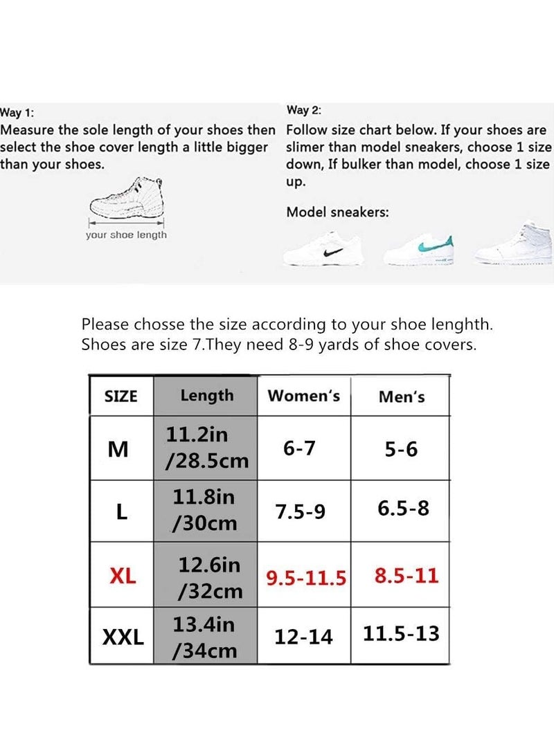 Zikra Overshoes Rain Boots Waterproof Anti-Snow Shoe Covers Reusable Rain Boots Protective Gear for Men and Women (M) - Image 4