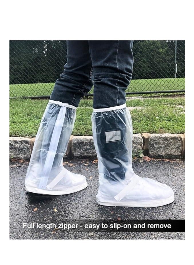 Zikra Overshoes Rain Boots Waterproof Anti-Snow Shoe Covers Reusable Rain Boots Protective Gear for Men and Women (M) - Image 5