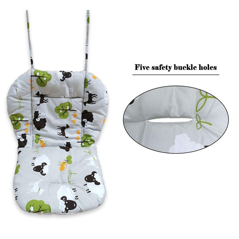 Kocpudu High Chair Cushion, High Chair Pad/seat Cushion/Baby High Chair Cushion,Soft and Comfortable,Light and Breathable,Make The Baby More Comfortable (Grey Background Sheep Pattern) - Image 4