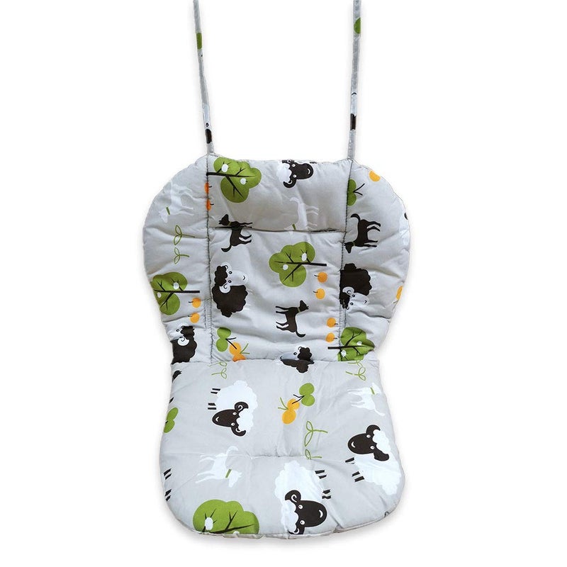 Kocpudu High Chair Cushion, High Chair Pad/seat Cushion/Baby High Chair Cushion,Soft and Comfortable,Light and Breathable,Make The Baby More Comfortable (Grey Background Sheep Pattern) - Image 2