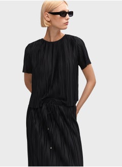 Round Neck Knitted T-Shirt