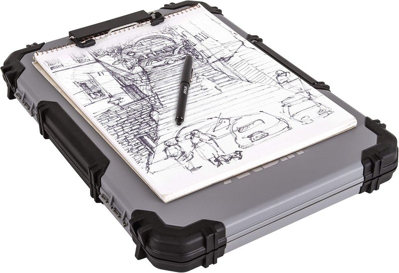 ArtBin لوحة رسم 6838AG، سطح رسم محمول مع تخزين داخلي للفنون والحرف، رمادي - Image 4