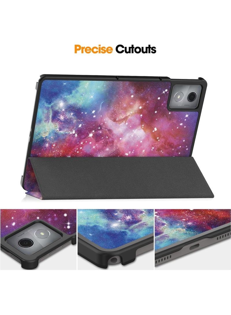 غطاء متوافق مع جهاز Lenovo Tab K11 Plus بحجم 11.45 بوصة 2024 (النموذج: TB230XC، TB352FU) مزود بنظام مغناطيسي قوي، تصميم نحيف مع قاعدة ثلاثية قابلة للطي وميزة الاستيقاظ/النوم التلقائي. - Image 3