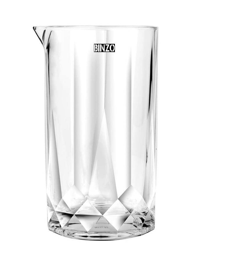 BINZO BINZO 625 ml Cocktail Mixing Glass Thick Bottom Bartender Glass Pitcher for Stirring Drinks Set of 2  - Image 1